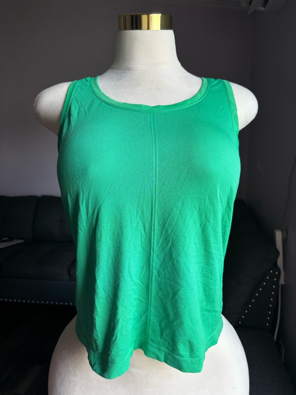 all in motion Green Scoop Neck Athletic Tank Top